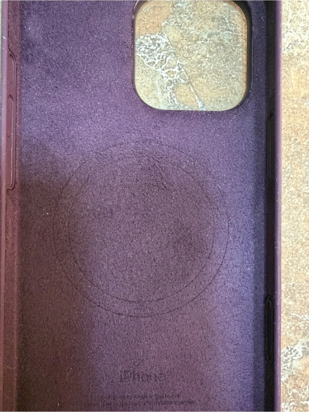 Apple Silicone iPhone Case 16 pro max- Plum Purple